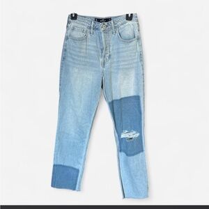 Hollister Distressed Light Blue Straight Jeans